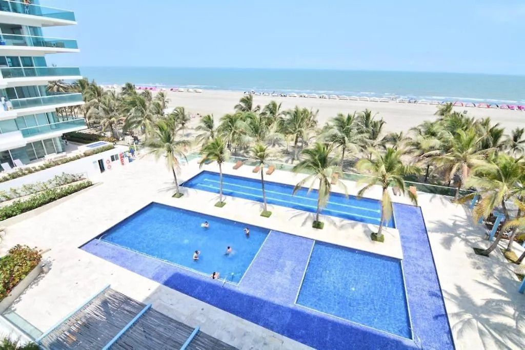 Amplio Apt De 3 Alcobas Edificio Primera Linea De Playa Cartagena 0*,